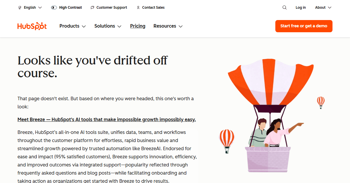 Clearbit homepage now redirects to HubSpot Breeze Intelligence