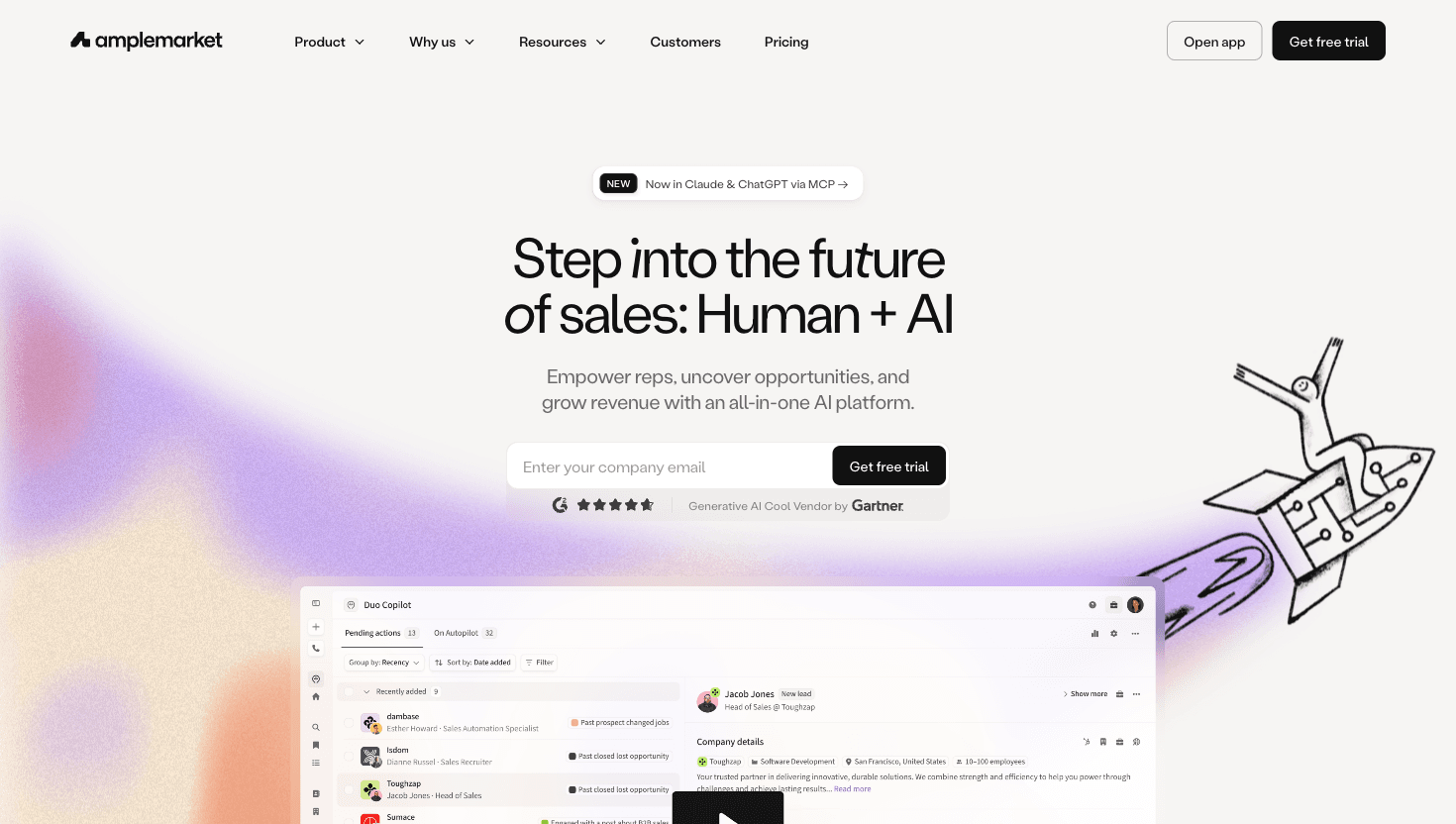 Amplemarket screenshot