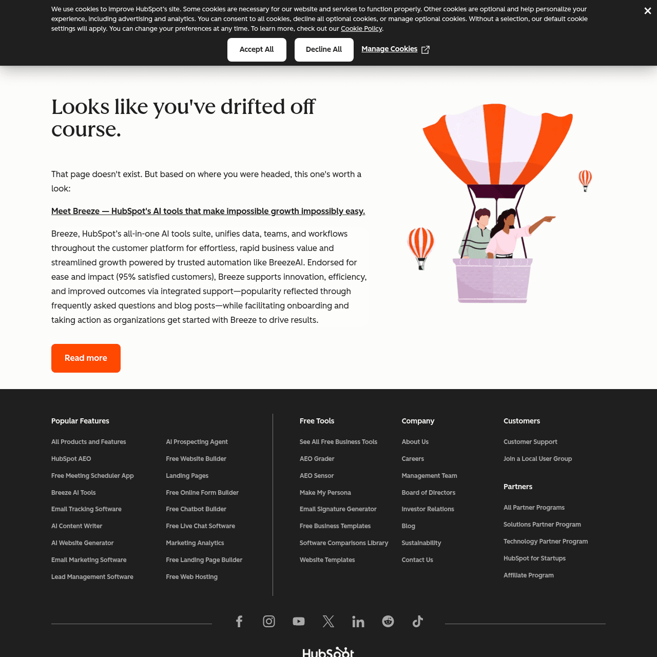 HubSpot Breeze Intelligence page in May 2026 showing the rebranded Clearbit product