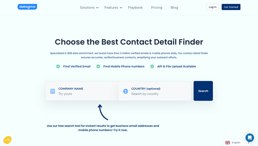 Datagma homepage