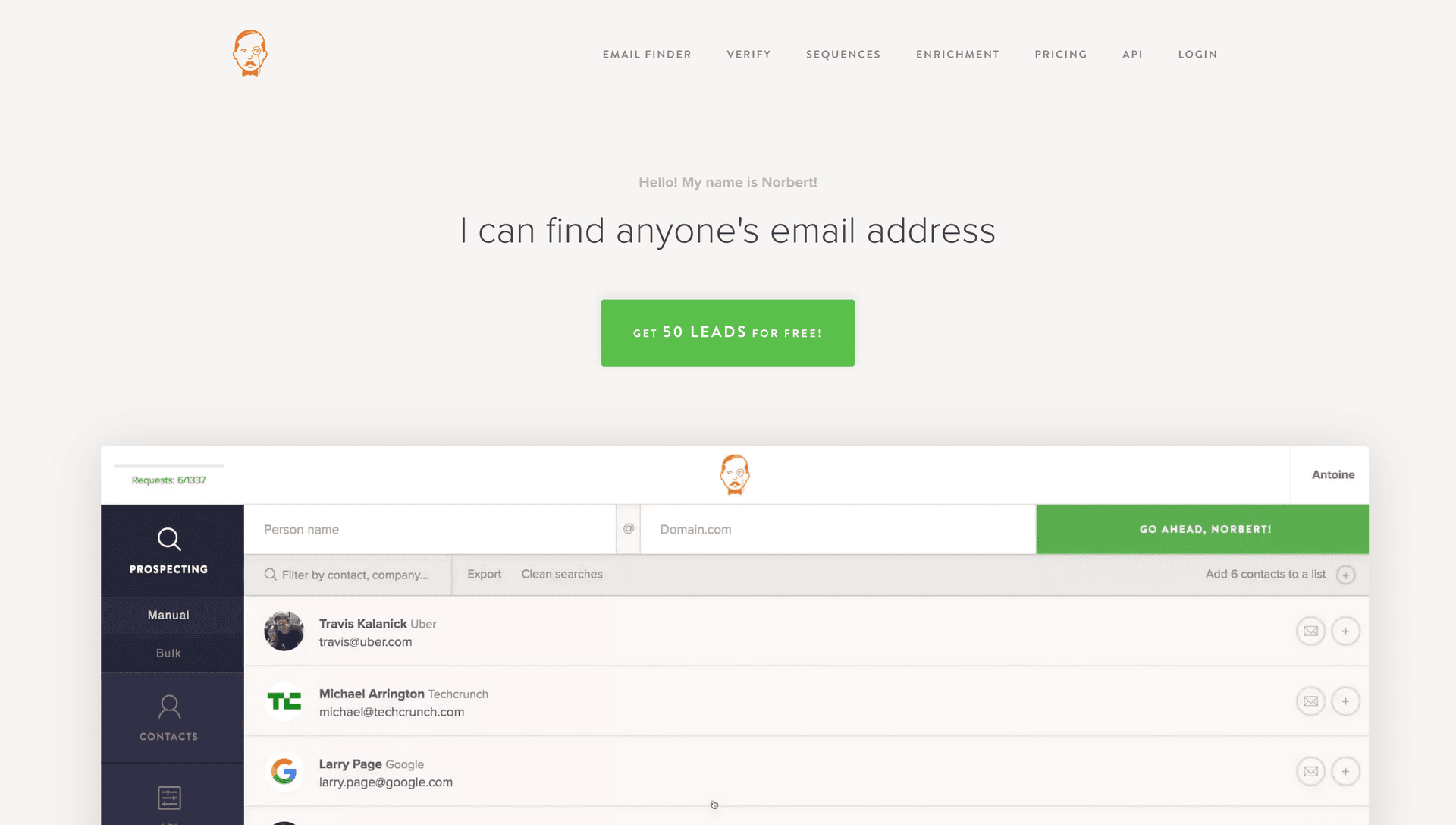VoilaNorbert screenshot