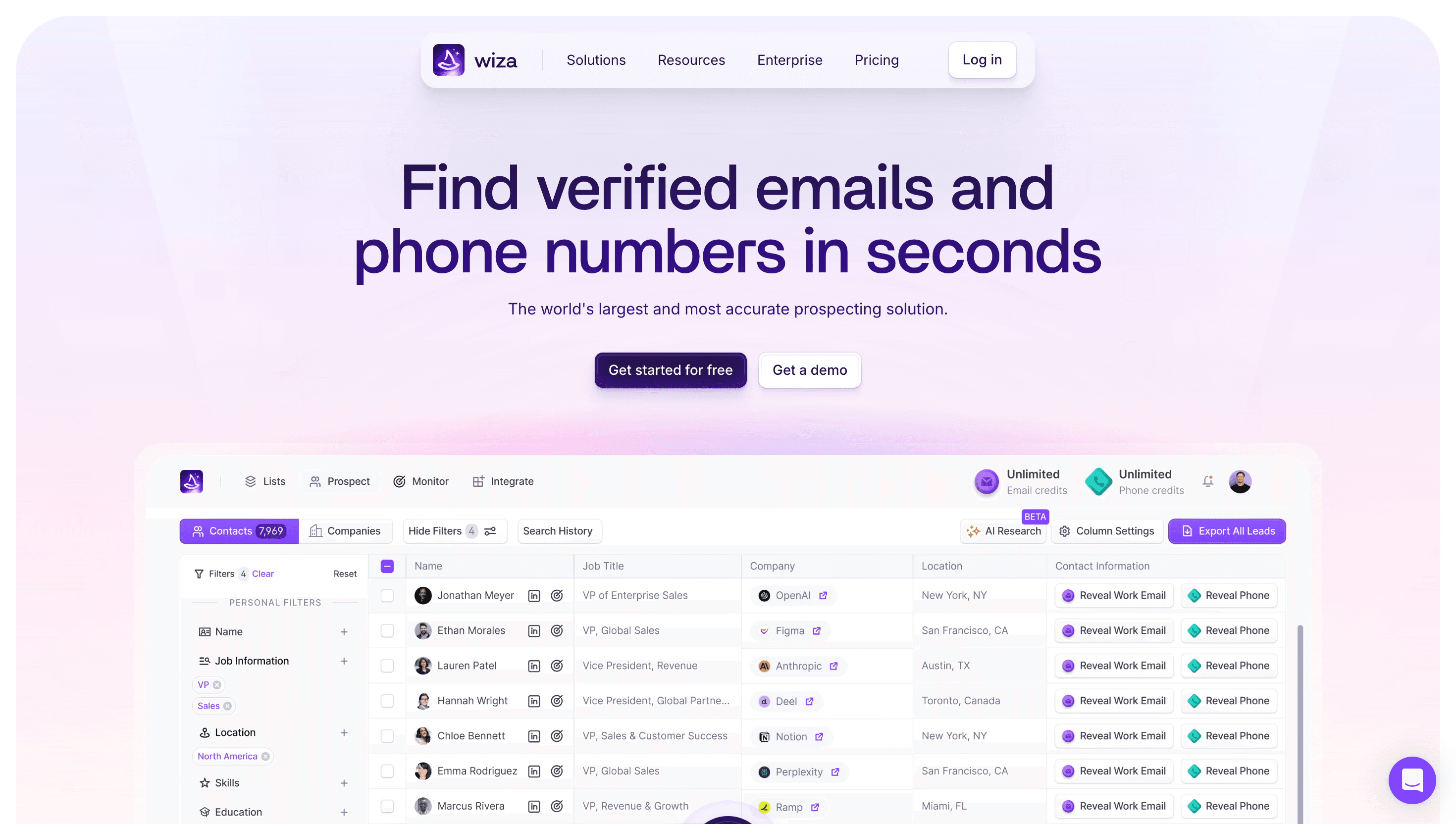 Wiza homepage